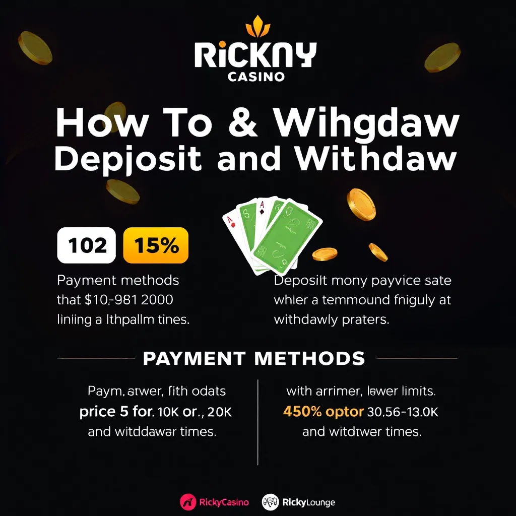 Payment Methods and Withdrawal Times at Ricky Casino