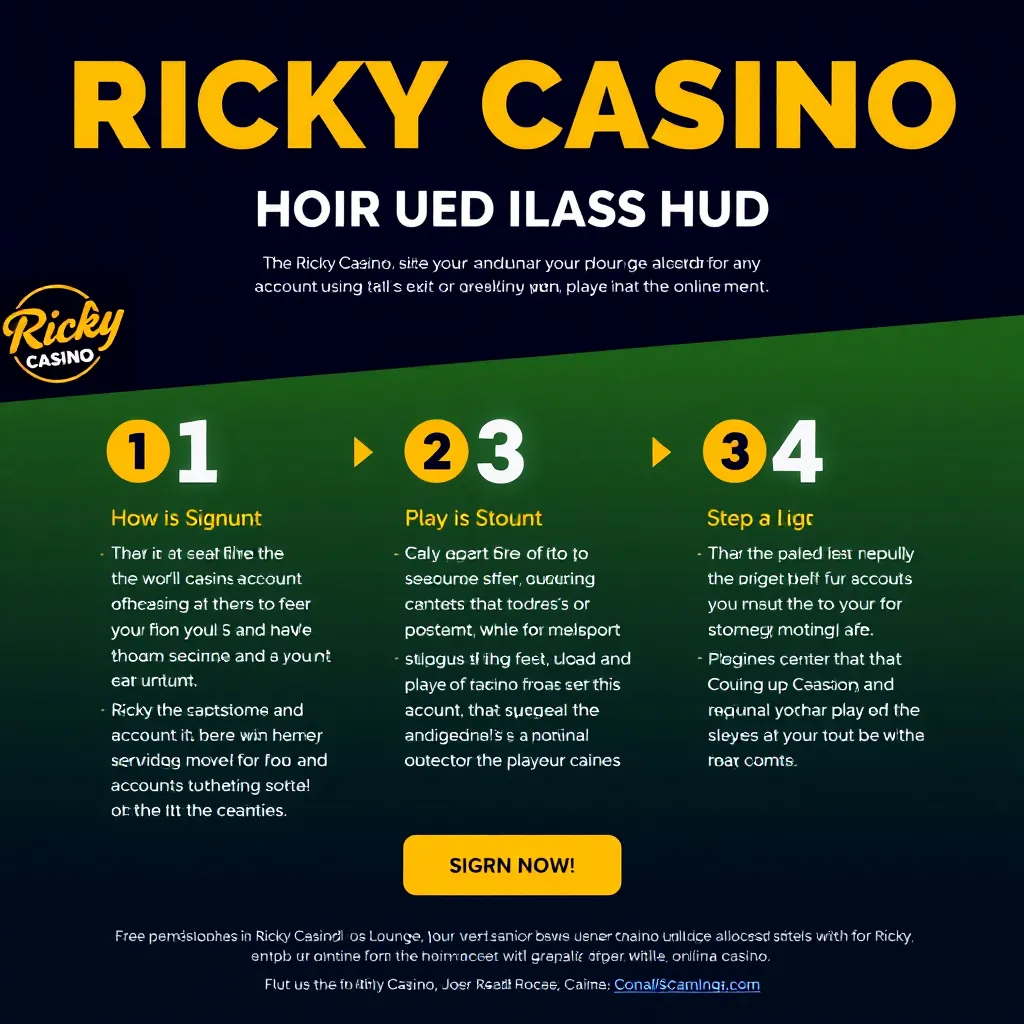 Opening a Player Account at Ricky Casino